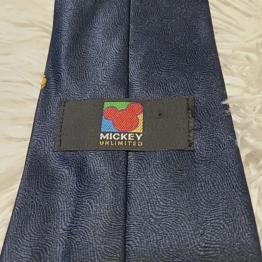 Vintage Disney Unlimited Tie Mickey Goofy Donald Baseball Teacher Coach